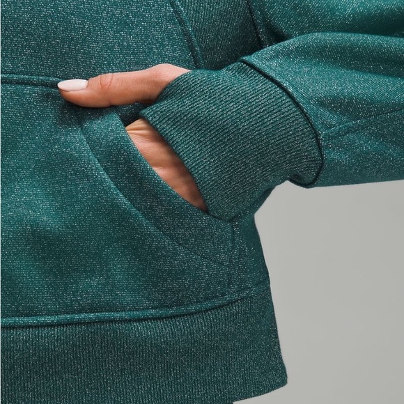 NWT Lululemon Sparkly Green Half-Zip Scuba Hoodie in Spark Special Edition XS/S - Picture 4 of 8